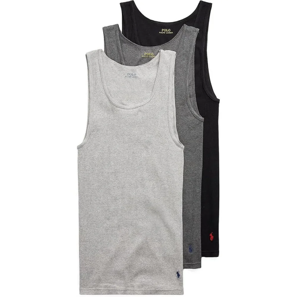 Mens Classic Fit Cotton Tanks 3-Packs